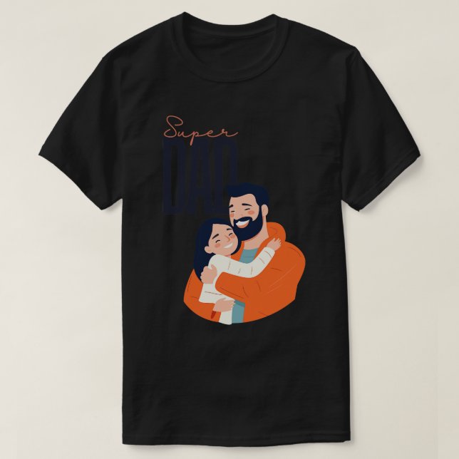 T-shirt Super papa (Design devant)