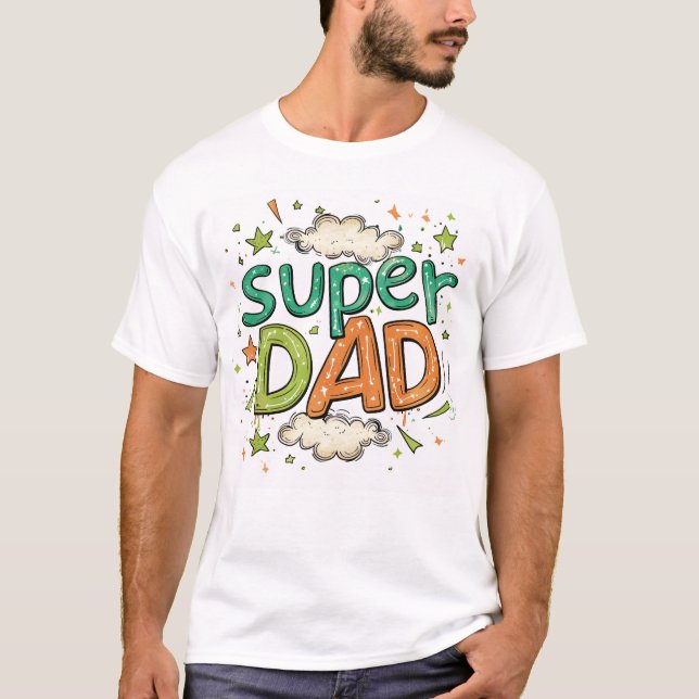 T-shirt Super papa (Devant)