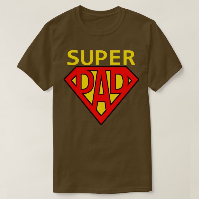 T-shirt Super papa (Design devant)