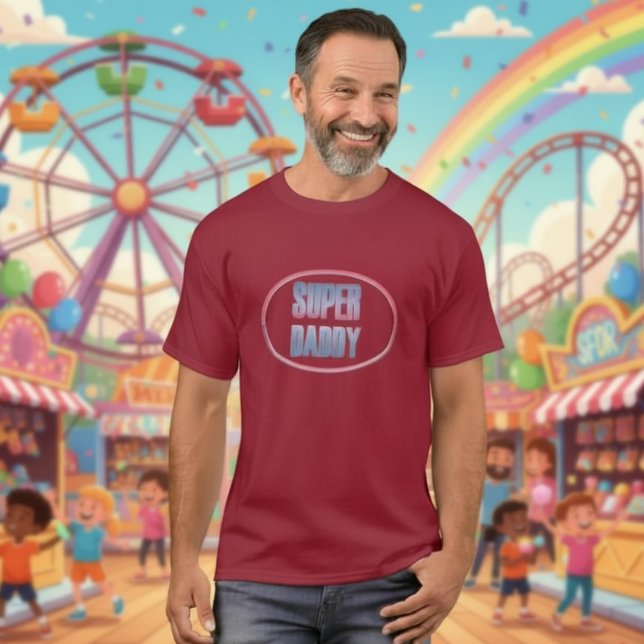 T-SHIRT SUPER PAPA (Créateur téléchargé)