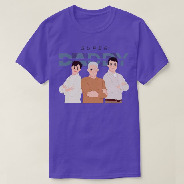 T-shirt Super papa (Design devant)