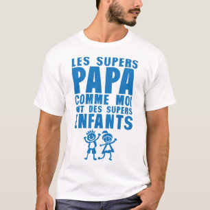 T-shirt super_papa_comme_moi_enfant_citation