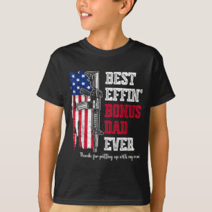 T-shirt Super Papa de Rêve Droits Papa Drapeau Américain
