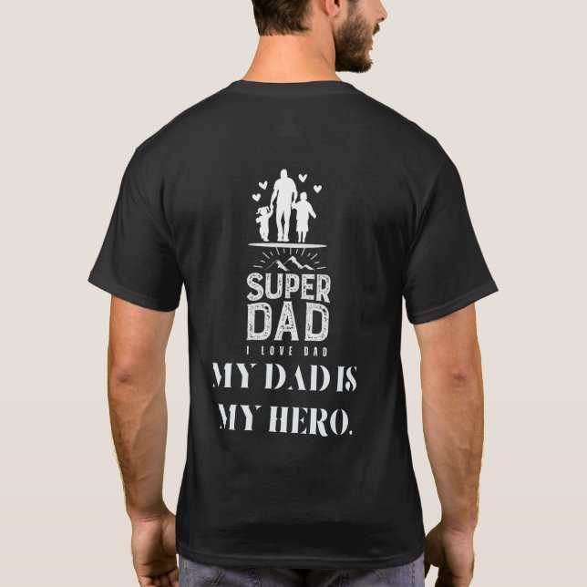 T-shirt Super Papa, Est. [2025] (Dos)