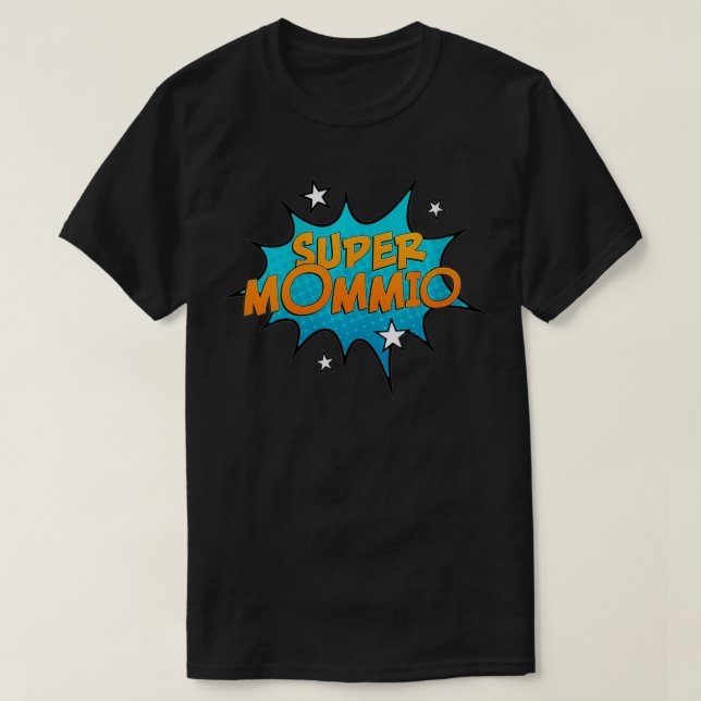 T-shirt Super Papa et maman Funny Tee (Design devant)