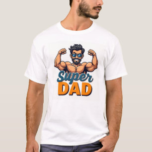 T-shirt Super Papa Flex - Drôle cadeau de fête des