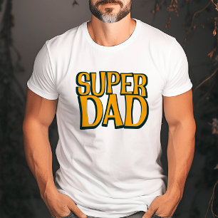 T-shirt Super Papa Papa Audacieux Rétro