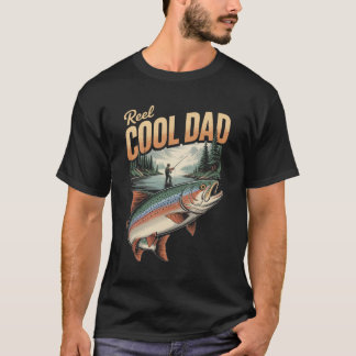 T-shirt Super Papa Pêche Papa La Vie Joyeuse Fête des Pèr