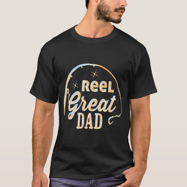 T-shirt Super papa pêcheur (Devant)