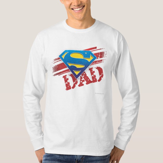 T-shirt Super Papa Stripes (Devant)
