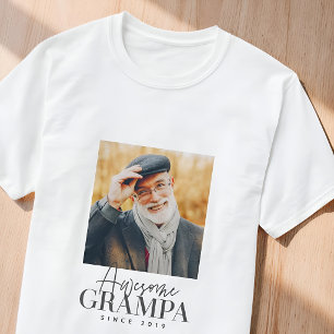 T-shirt Super Papi depuis 20XX Simple Photo Élégant