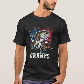 T-shirt Super Papy Camouflage Drapeau Américain Fête des P