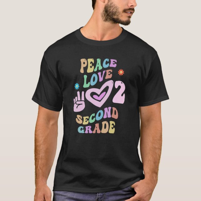 T-shirt Super Peace Love 2E NIVEAU Professeur Little Miss (Devant)