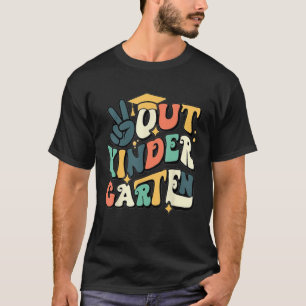 T-shirt Super Peace Out Kinder Garten Dernier Day Of Schoo