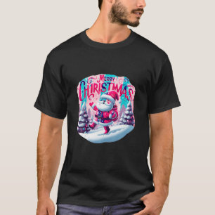 T-shirt Super Père Noël Vintage Joyeux Noël Hommes de Noël