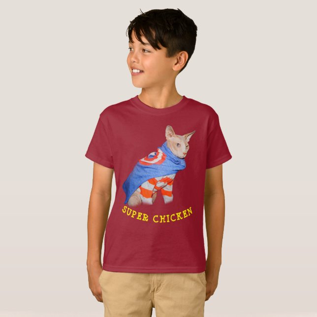 T-shirt SUPER POULET ENFANTSTee Chemise Unisex (Devant entier)