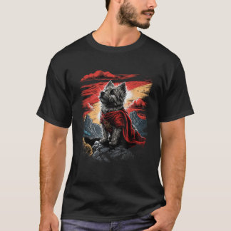 T-shirt Super Power Superhero Cairn Terrier Dog T Shirt