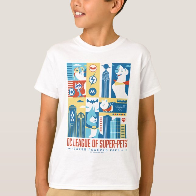 T-shirt Super Powered Pack Art Déco Metropolis (Devant)