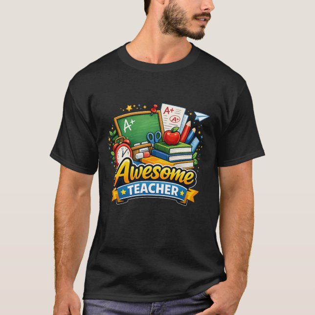 T-shirt Super professeur appréciation (Devant)