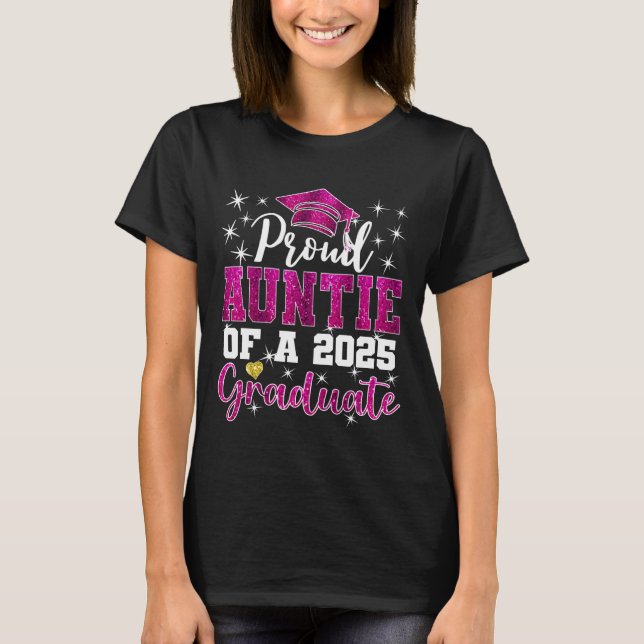 T-shirt Super Proud Auntie of 2026 Pinkuate Senior Pinkuat (Devant)