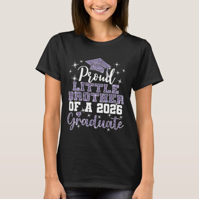 T-shirt Super Proud Little Brother 2026 Graduate Graduatio (Devant)