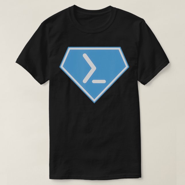 T-shirt Super puissance Powershell (Design devant)