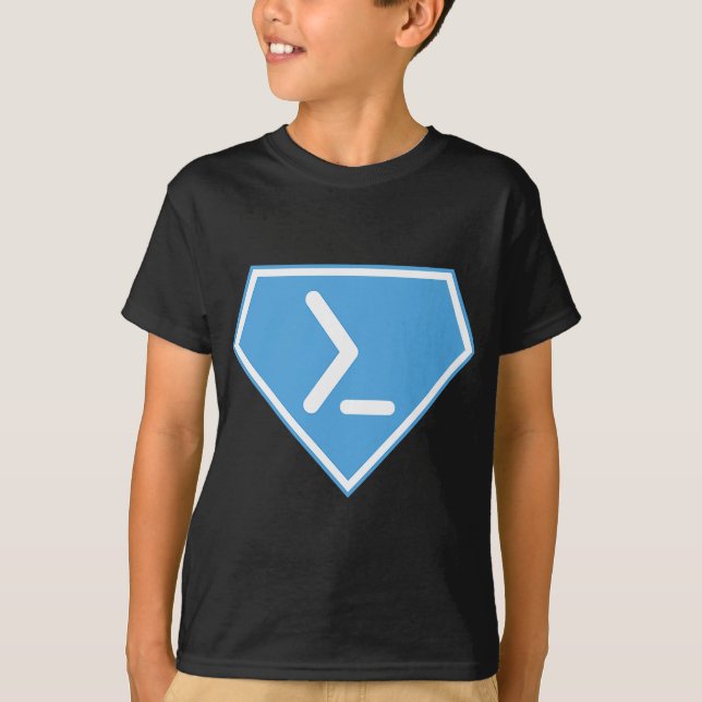 T-shirt Super puissance Powershell (Devant)
