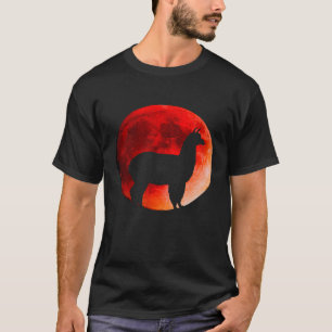 T-shirt Super Red Blood Moon Lunar Eclipse Llama Costume T