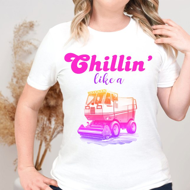 T-shirt Super Retro Chillin Rose Comme Un Resurfacer De Gl (Créateur téléchargé)