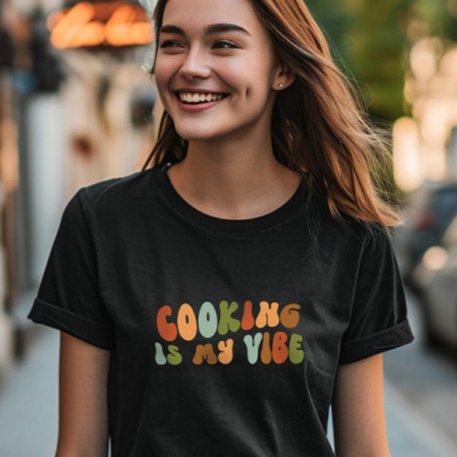 T-shirt Super Retro Cuisine Is My Vibe, Chef Foodie Cook (Créateur téléchargé)