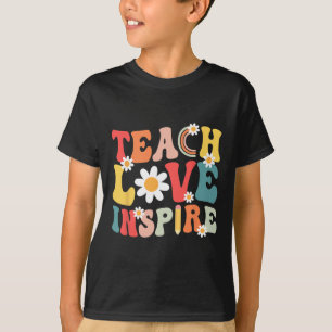T-shirt Super Retro Enseigner L'Amour Inspirer Retour Au T