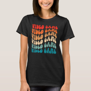 T-shirt Super Retro Jeu Vidéo Gamer Girl Retro les années