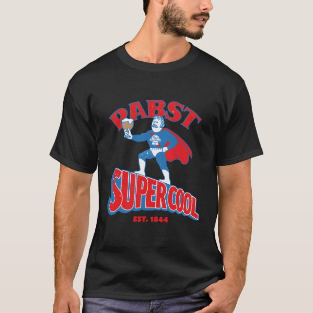 T-shirt Super ruban bleu Pabst (Devant)