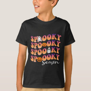 T-shirt Super saison Éffrayante mignonne Citrouille Hallow