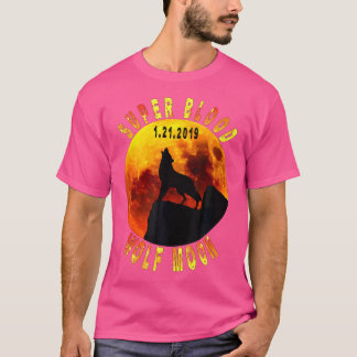 T-shirt Super Sang Lune Lune Total Lunaire Eclipse 2019