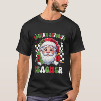 T-shirt Super Santas Professeur Favori Noël Noël Mens