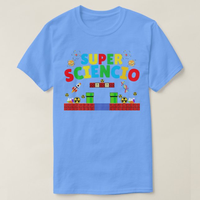 T-shirt Super Sciencio tee - shirts amusants sur la physiq (Design devant)