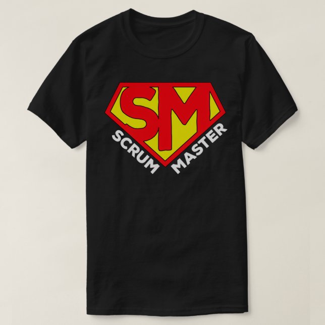 T-shirt Super Scrum Master Agile Scrum Master Balsamique B (Design devant)