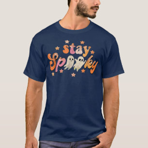 T-shirt Super Séjour Éffrayant Vibes Retro Floral Fantôme
