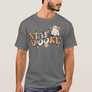 T-shirt Super Séjour Éffrayant Vibes Retro Floral Fantôme