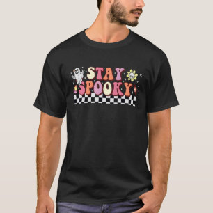 T-shirt Super Séjour Éffrayant Vibes Retro Floral Fantôme