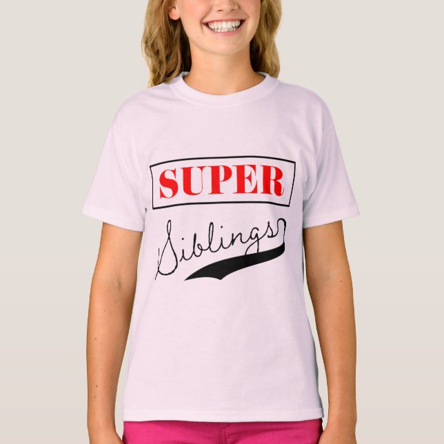 T-shirt Super sibling (Devant)