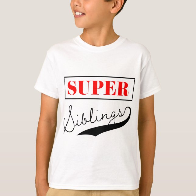 T-shirt Super sibling (Devant)