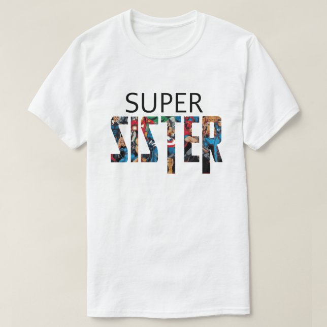 T-shirt Super sister (Design devant)