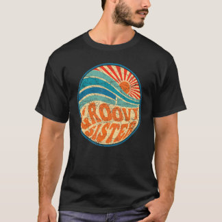 T-shirt Super soeur les années 70 Nostalgie esthétique des