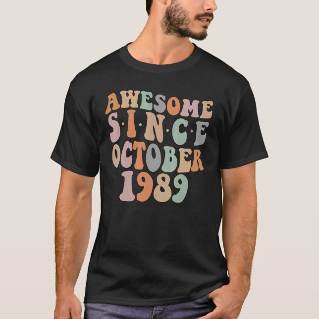 T-shirt Super stupéfiant depuis octobre 1989 33e anniversa (Devant)