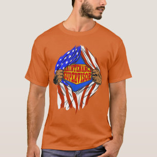 T-shirt Super Superviseur de maintenance drôle héros emplo