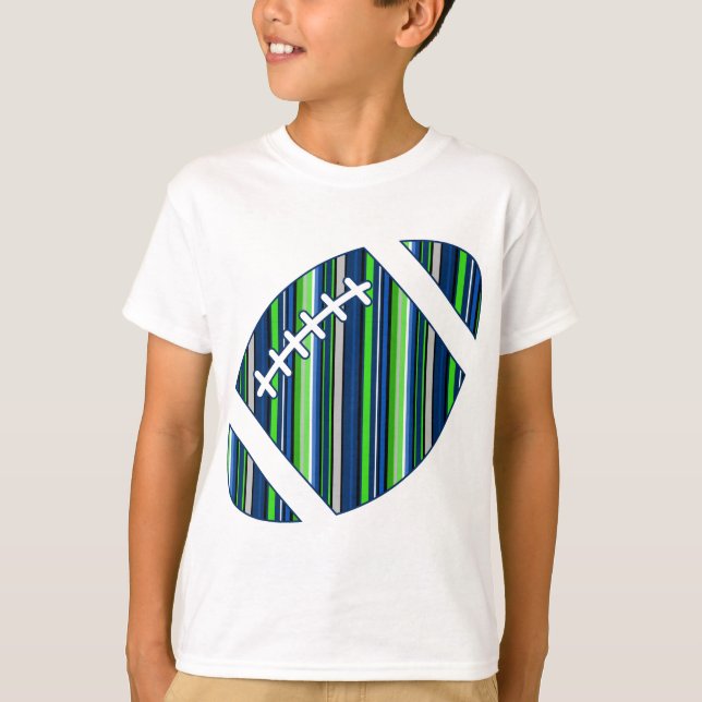 T-shirt Super Team Striball en bleu et vert (Devant)