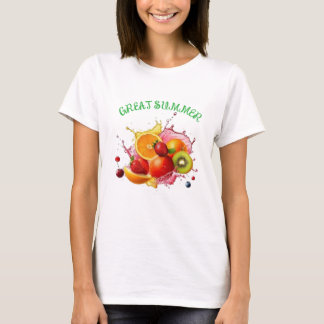 T-shirt Super Tee-shirt de Fruits d'Été – Coloré & Amusant