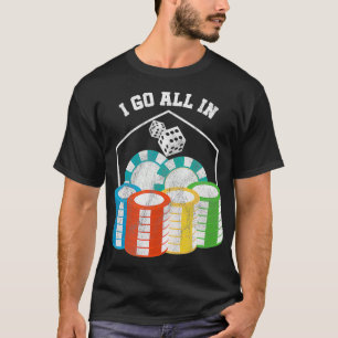 T-shirt Super Tout En Jeu Poker Chips Casino 